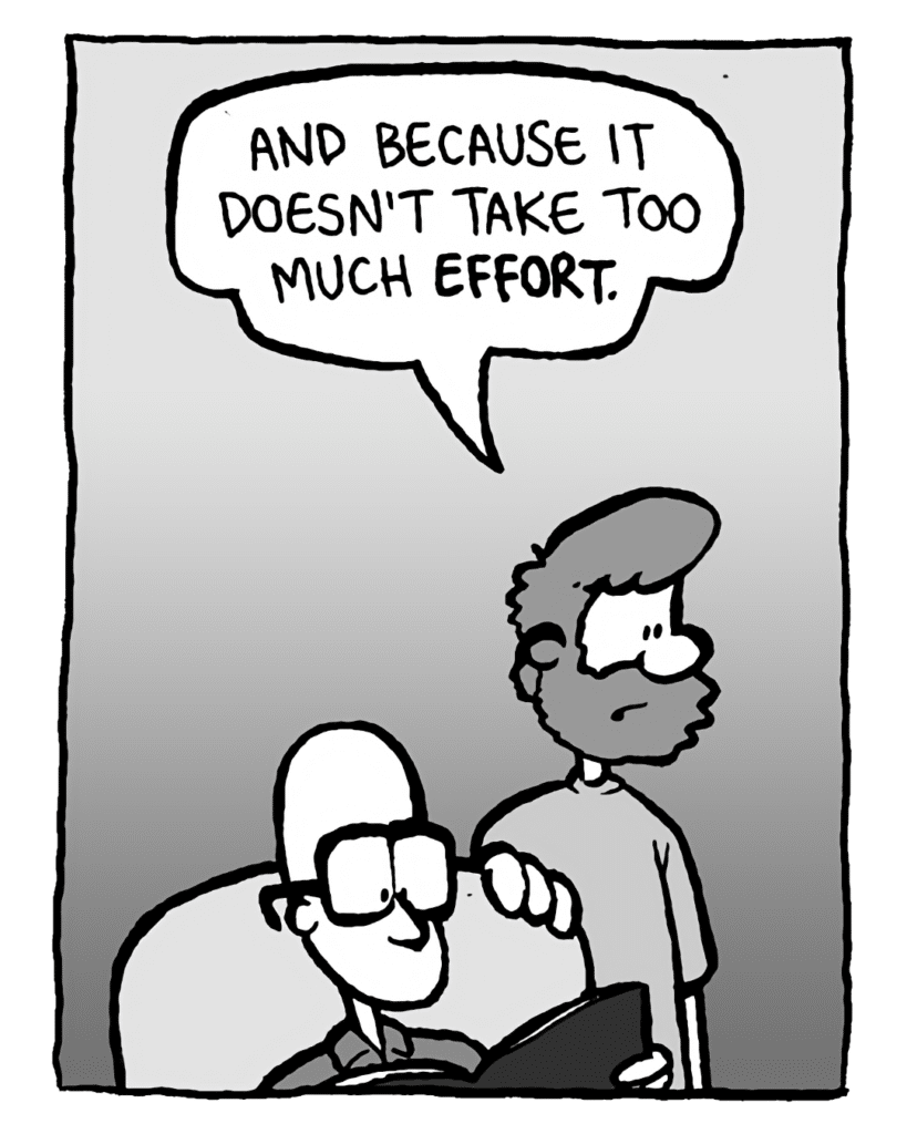 GREG: And because it doesn't take too much effort.