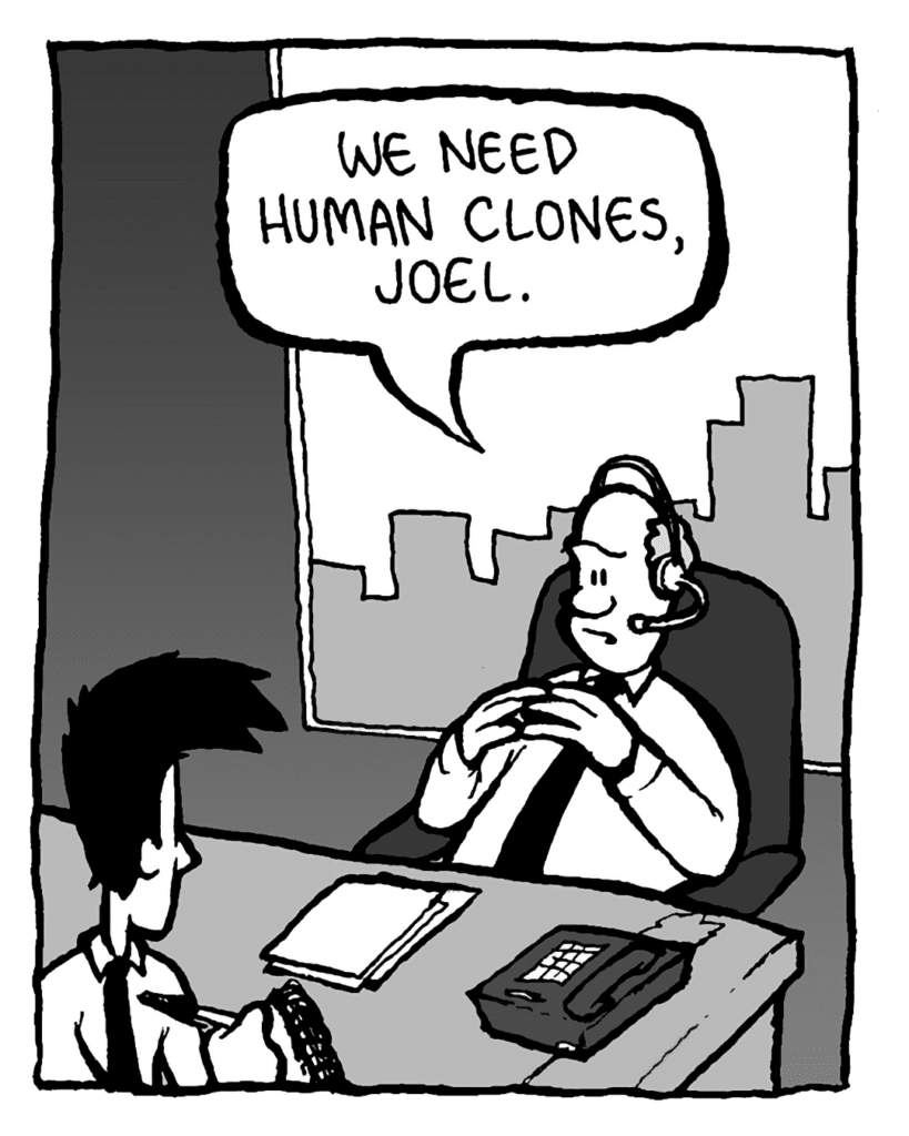 BART: We need human clones, Joel.