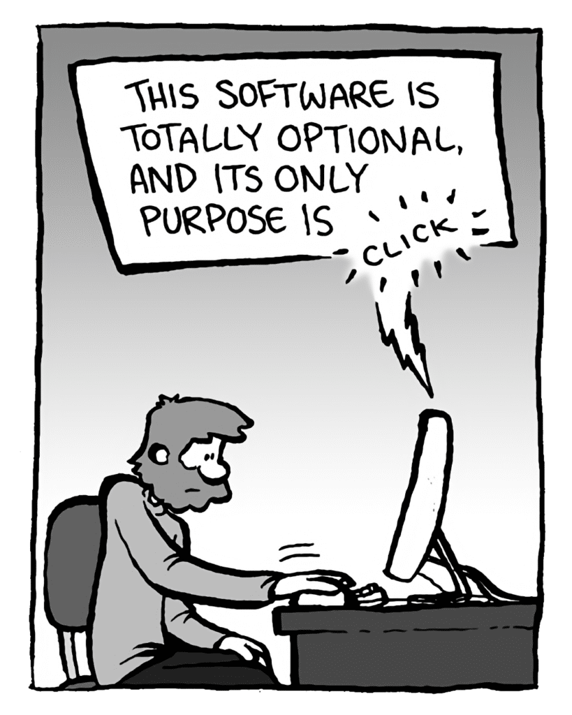 DRM 9000: This software is totally optional, and its only purpose is--