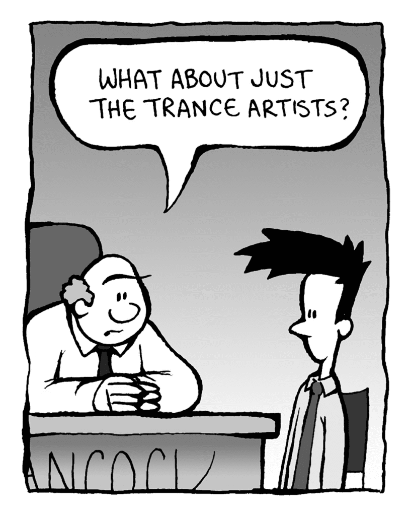 BART: What if it's just the trance artists?
