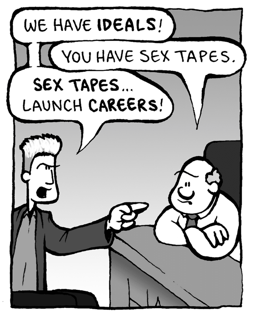 BOY BAND DUDE: We have IDEALS!
BART: You have sex tapes.
BOY BAND DUDE: Sex tapes... launch CAREERS!