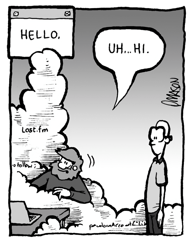 THE CLOUD: Hello.
GREG: Uh... hi.