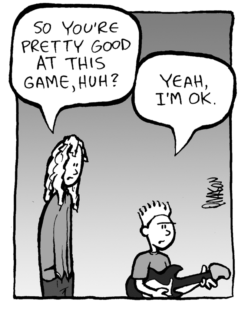 KEVIN: So you're pretty good at this game, huh?
KEVIN: Yeah, I'm OK.