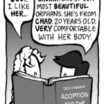 KEVIN: OOO... I like HER...
CECE: SHUKRI. One of our most BEAUTIFUL orphans. She's from CHAD. 20 years old. VERY comfortable with her body.